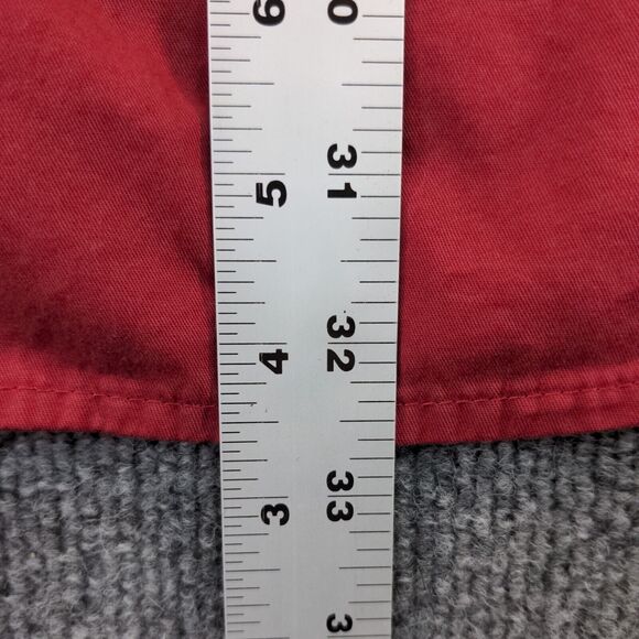 Wrangler Authentics Mens Chest Pocket Button-Down Shirt Red 2XT 100% Cotton - Picture 11 of 12